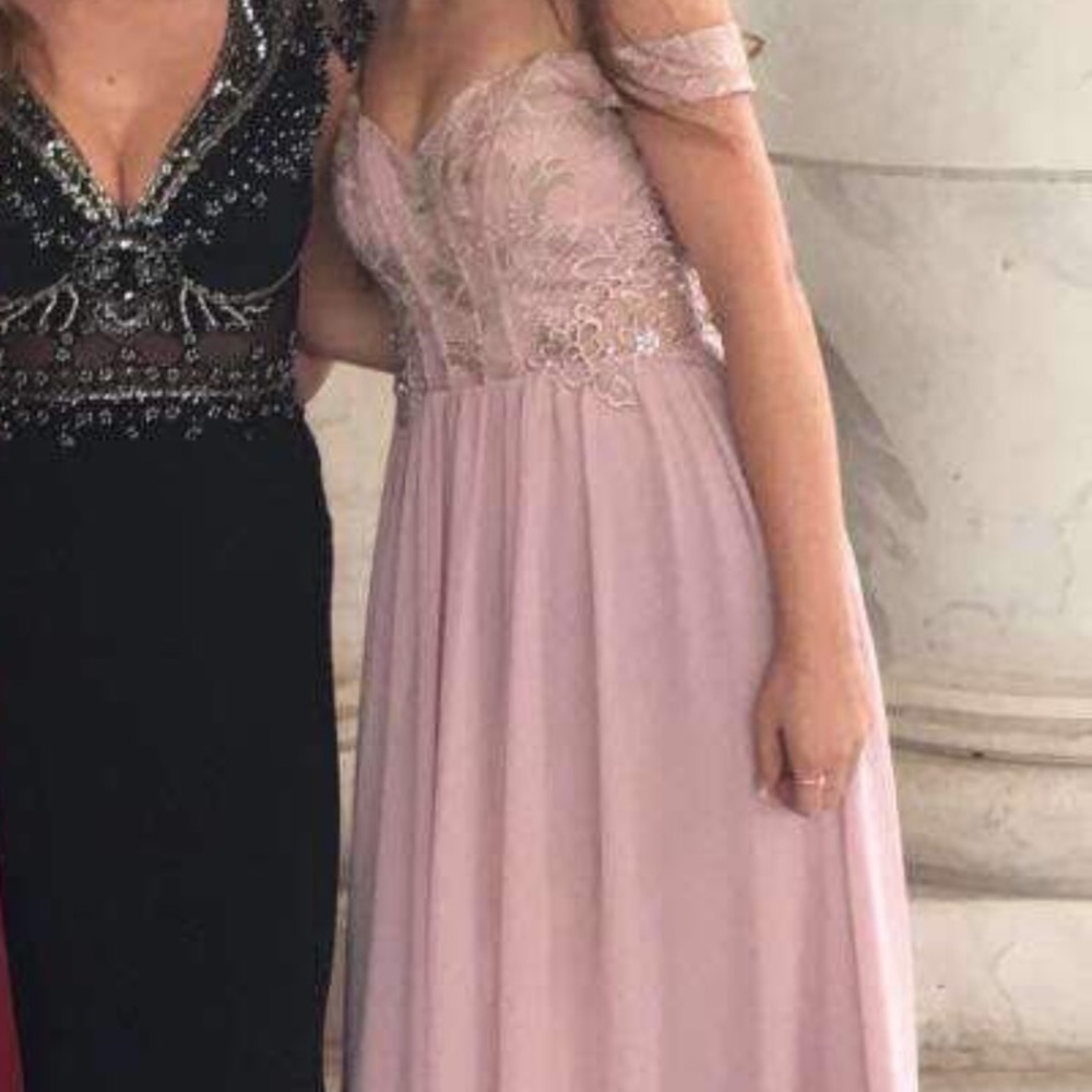 Blush prom dress